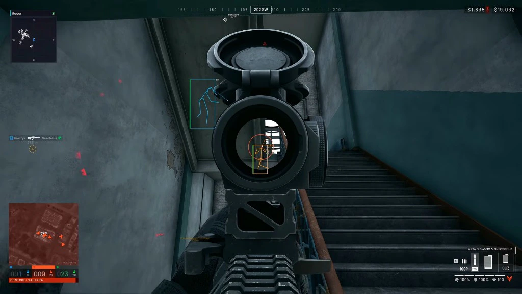 WARDOGS third-person distance ESP and nearby player list